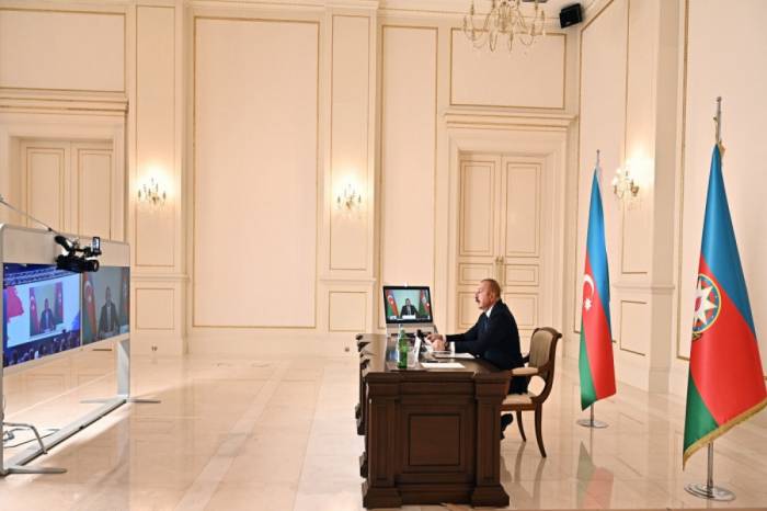 Ильхам Алиев выступил в видеоформате на заседании высокого уровня Движения неприсоединения