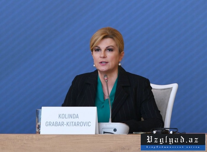 Колинда Грабар-Китарович: "Рада, что Карабахский конфликт разрешился"