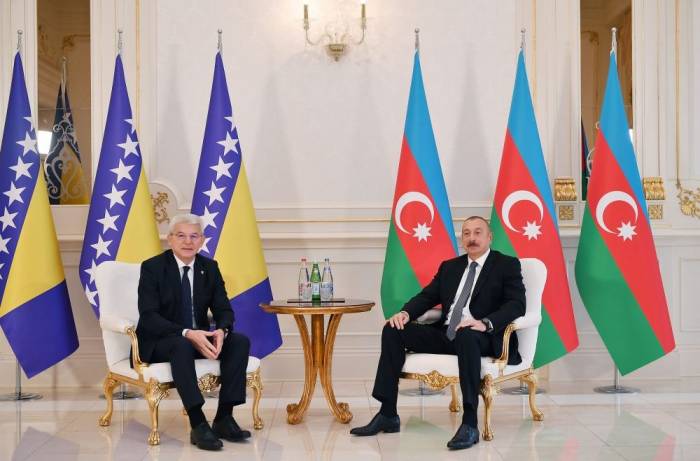 Ильхам Алиев встретился с членом Президиума Боснии и Герцеговины - ФОТО