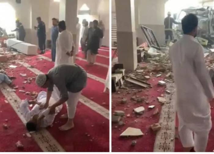 В Саудовской Аравии грузовик протаранил мечеть - ВИДЕО
