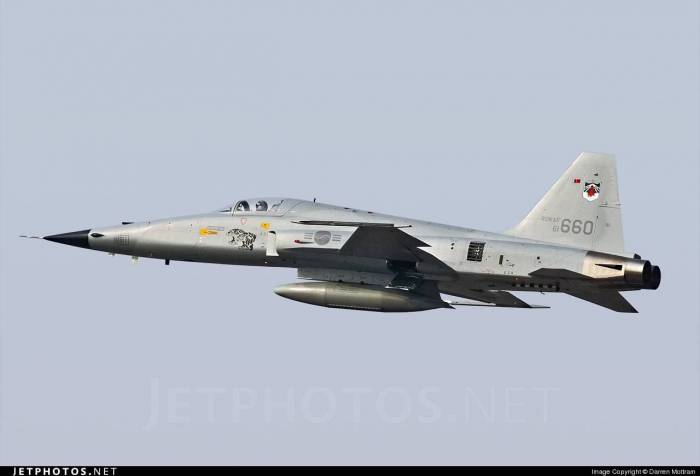 В Южной Корее при крушении истребителя F-5 погиб пилот