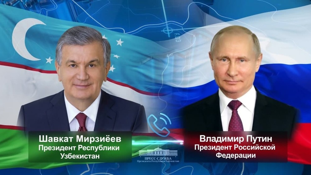 Мирзиёев и Путин обменялись мнениями по складывающейся ситуации вокруг Украины