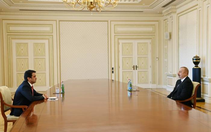 Ильхам Алиев принял председателя Верховного Меджлиса парламента Таджикистана