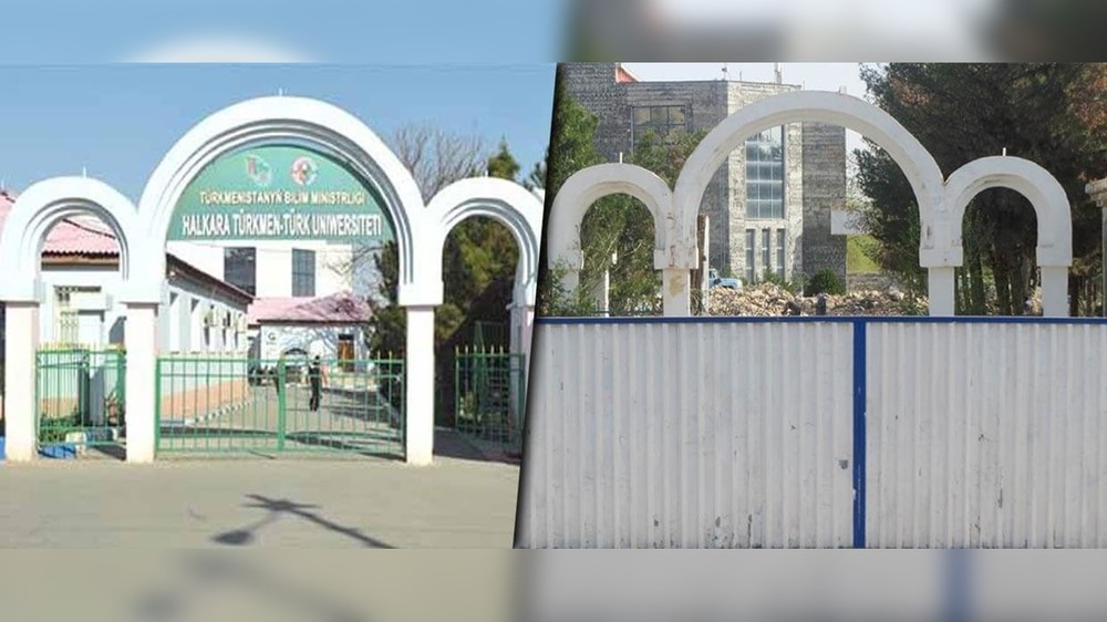 В Ашхабаде сносят здание закрытого в 2016 году Туркмено-турецкого университета