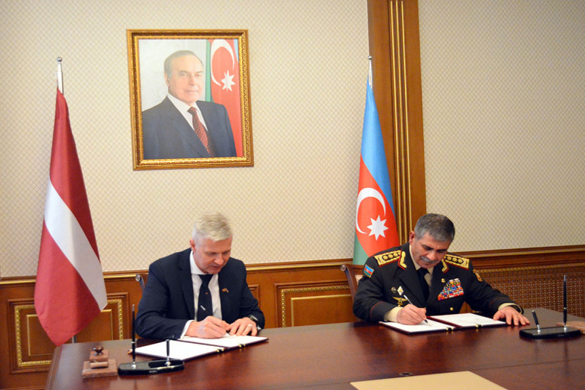 Подписано Соглашение о военном сотрудничестве между Азербайджаном и Латвией