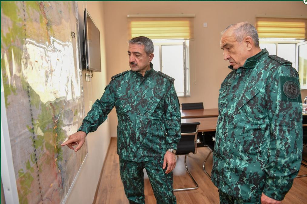 Помощник Президента и начальник ГПС посетили отдельные пограничные дивизии «Губадлы» и «Газах»