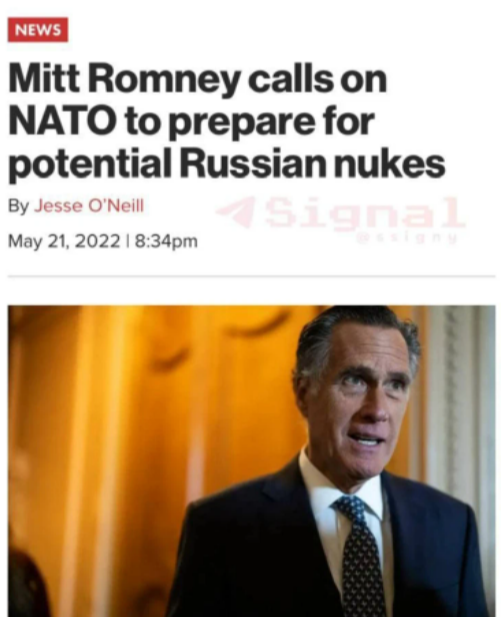 New York Post: Сенатор Митт Ромни призвал НАТО подготовиться к ядерному удару с территории России.
