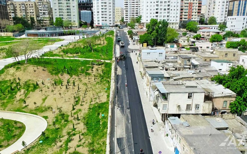 В Ясамальском районе города Баку реконструируют четыре улицы
