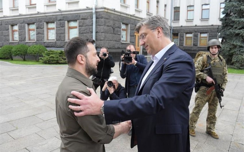 Зеленский встретился в Киеве с премьером Хорватии