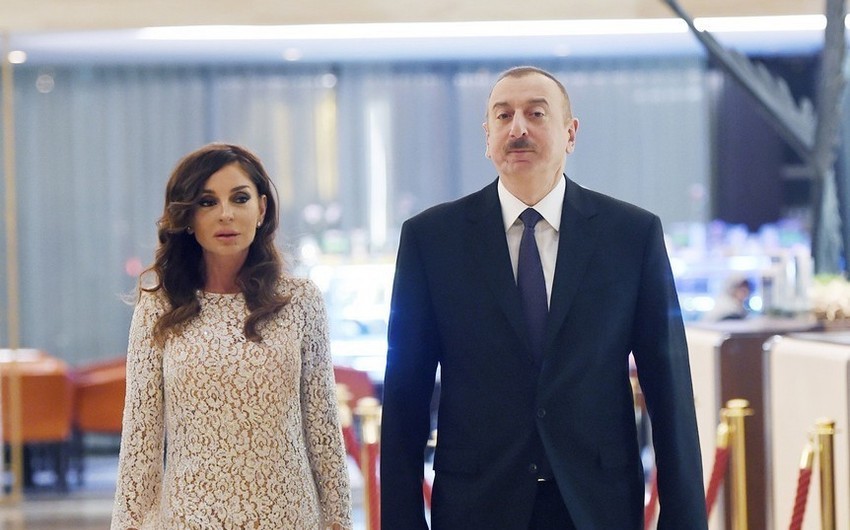 Президент Ильхам Алиев и первая леди Мехрибан Алиева приняли участие в открытии полной средней школы № 304 в Сабунчинском районе
