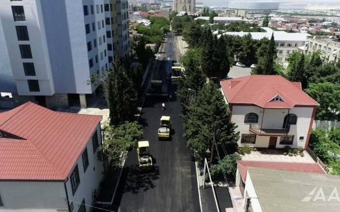 В Баку капитально ремонтируют улицы Мамедали Шарифли и Ширина Мирзоева
