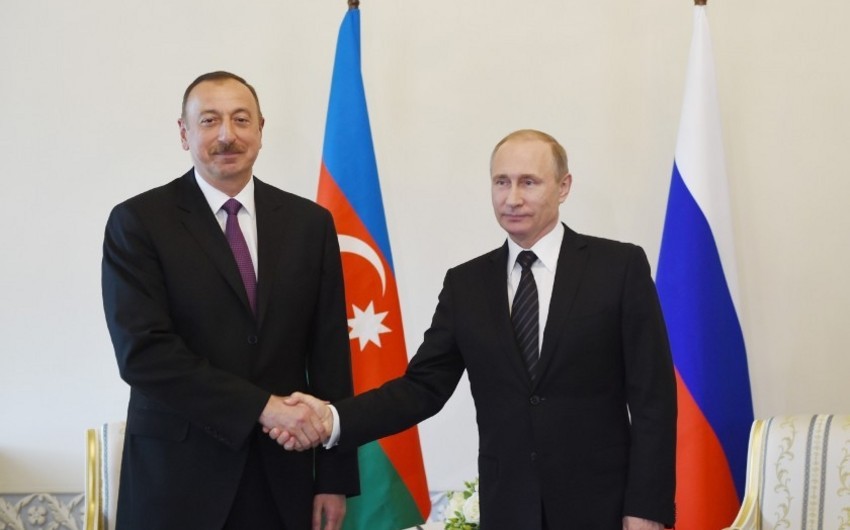 Президент Ильхам Алиев поздравил Владимира Путина
