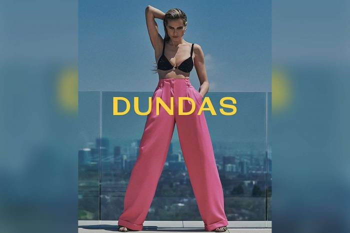 Супермодель Хайди Клум снялась в купальнике в рекламной кампании Dundas
