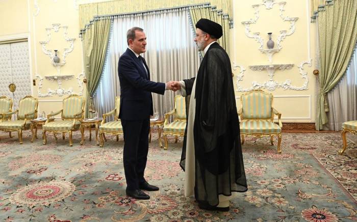Глава МИД Азербайджана встретился с президентом Ирана -ФОТО
