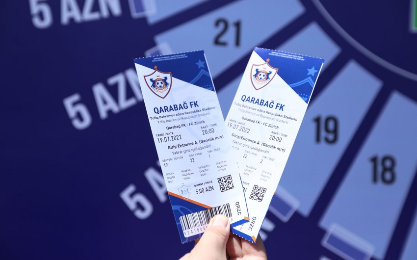На матч "Карабах" - "Цюрих" продано около 23 тыс. билетов
