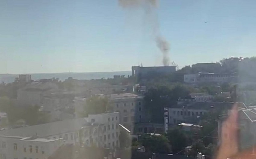 Над севастопольским штабом Черноморского флота РФ в Крыму прогремел взрыв