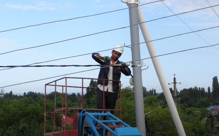 "Азеришыг" восстановил электросети пяти сел в Хачмазе