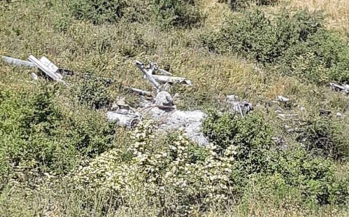 На территории Ходжавенда обнаружены остатки вертолета "Ми-8" ВС Армении - ФОТО
