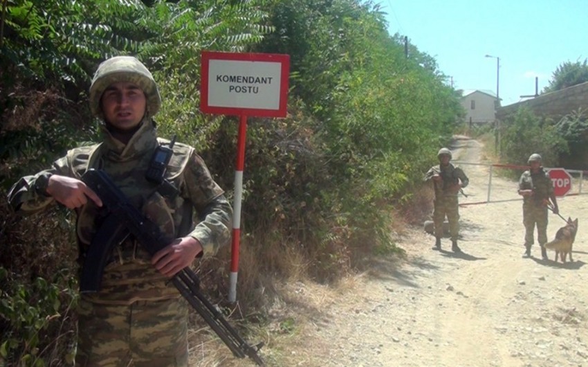 Организована служебная деятельность военной полиции в городе Лачын, селах Забух и Сус