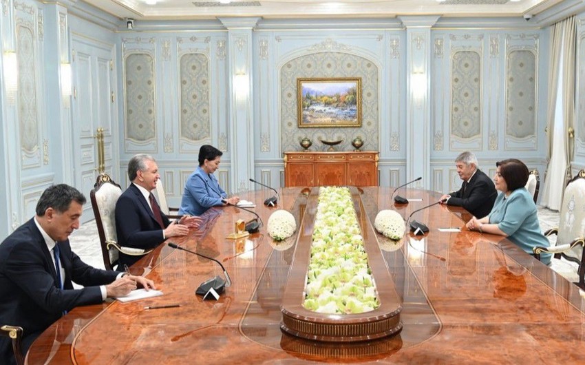 Спикер парламента Азербайджана встретилась с президентом Узбекистана