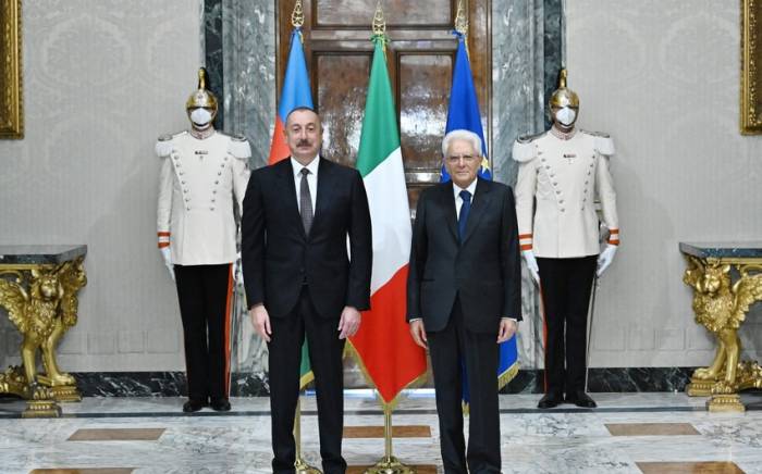 Президент Ильхам Алиев встретился с президентом Италии Серджо Маттареллой -ФОТО

