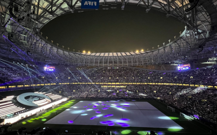 В Катаре открыли стадион, на котором пройдет финал ЧМ-2022
