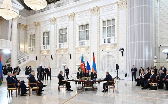 Опубликовано совместное заявление лидеров Азербайджана, России и Армении -ФОТО

