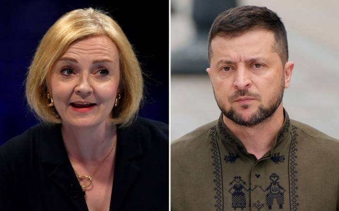 Зеленский и Трасс обсудили военную помощь Украине

