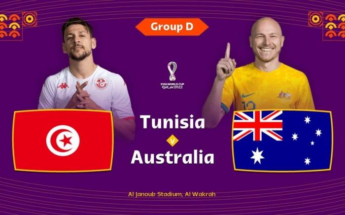ЧМ-2022: Стартовал матч Тунис - Австралия
