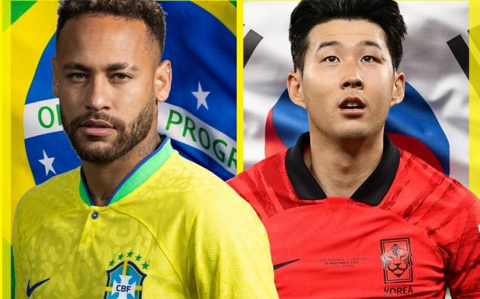 ЧМ-2022: Объявлены стартовые составы Бразилии и Южной Кореи
