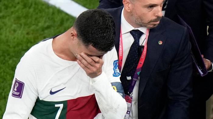 Криштиану Роналду расплакался после вылета сборной Португалии с ЧМ-2022