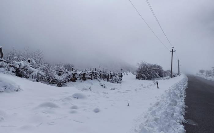 Высота снежного покрова в Алтыагадже составила 7 см 
