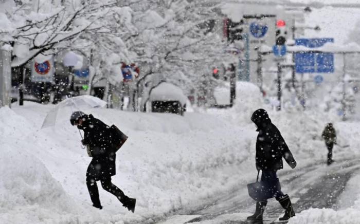 В Японии 19 тыс. домов остались без электричества из-за снегопада
