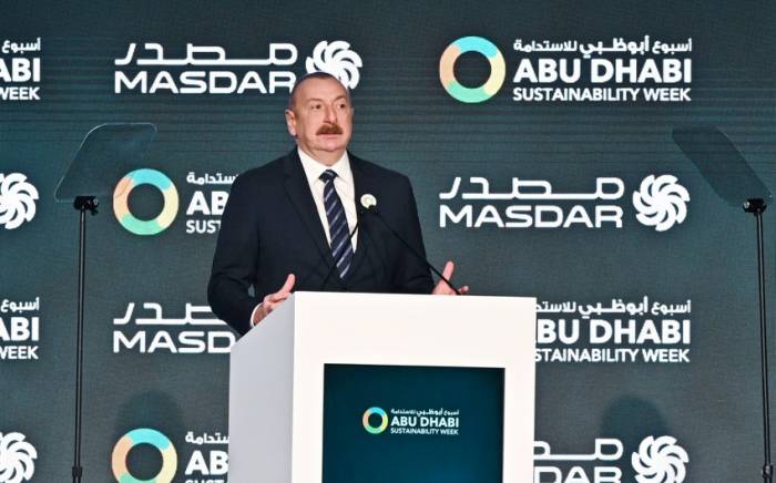 Президент Ильхам Алиев принял участие в церемонии открытия Недели устойчивого развития Абу-Даби
