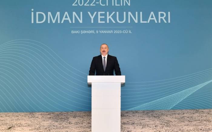 Президент Ильхам Алиев принял участие в церемонии, посвященной спортивным итогам прошлого года -ФОТО -ОБНОВЛЕНО
