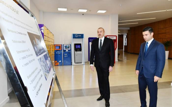 Президент Ильхам Алиев принял участие в открытии "Бакинского дома МСБ" -ФОТО
