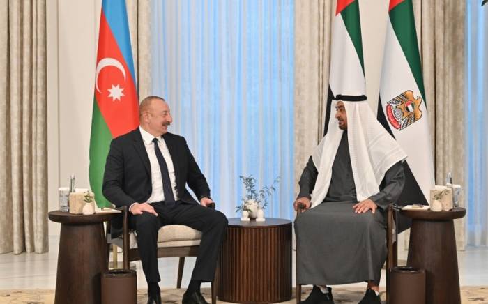 Состоялась встреча Ильхама Алиева с президентом ОАЭ шейхом Мухаммедом бен Заидом Аль Нахайяном -ФОТО -ОБНОВЛЕНО
