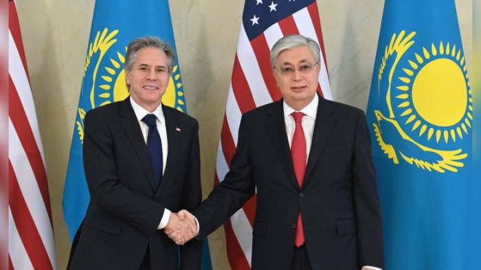 Токаев принял в Акорде госсекретаря США Блинкена -ФОТО
