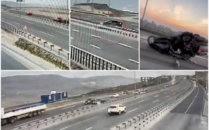 На Бакинской кольцевой дороге перевернулся автомобиль, пассажир погиб 
