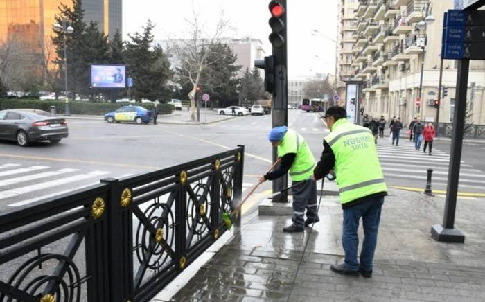 Работы по благоустройству центральных улиц Баку будут завершены в ближайшее время -ФОТО
