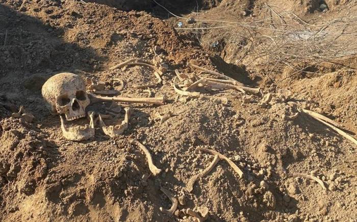 В Физули в ходе работ по разминированию обнаружены человеческие останки
