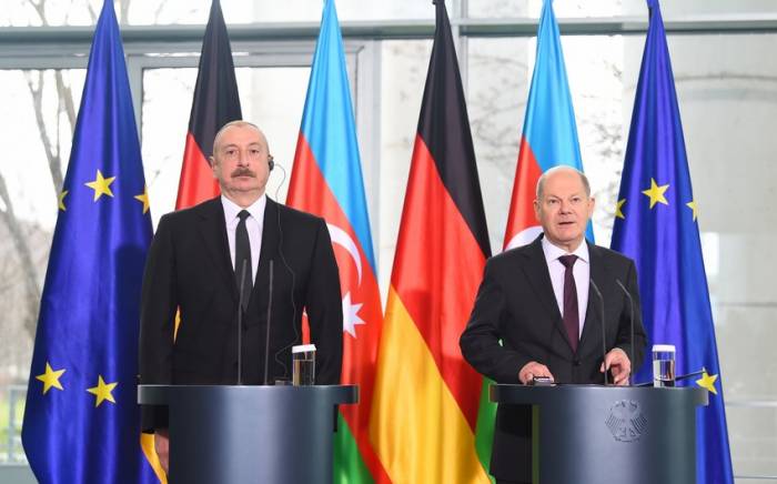 Президент Азербайджана и канцлер Германии провели совместную пресс-конференцию -ФОТО -ОБНОВЛЕНО
