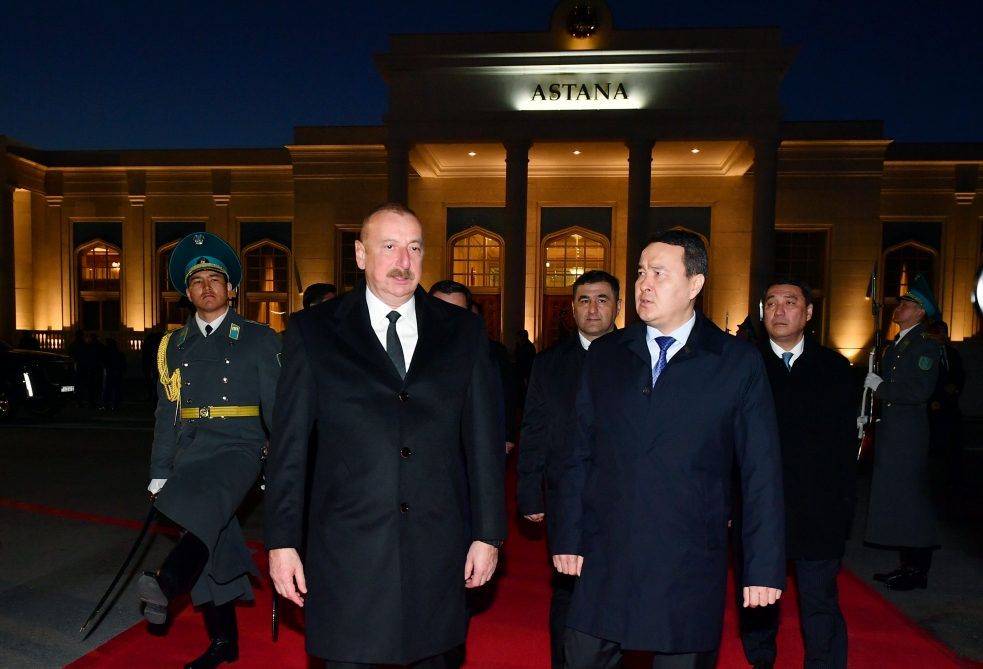 Завершился официальный визит Ильхама Алиева в Казахстан
