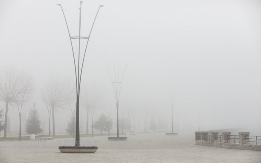 Завтра в Баку ожидаются туман и изморось 
