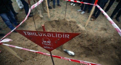 Военнослужащий азербайджанской армии подорвался на мине
