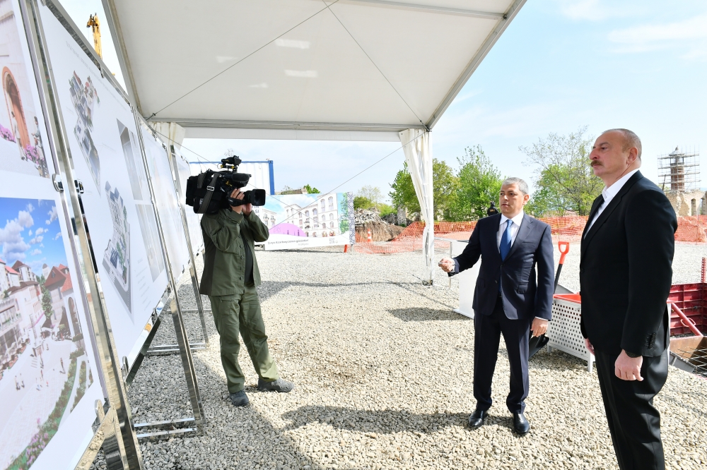 Ильхам Алиев принял участие в открытии ряда объектов в городе Шуша
