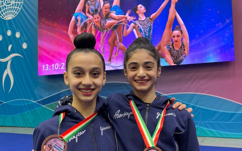 Азербайджанские гимнастки завоевали бронзовые медали на международном турнире

