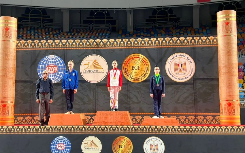 Азербайджанские гимнастки завоевали медали на турнире в Египте
