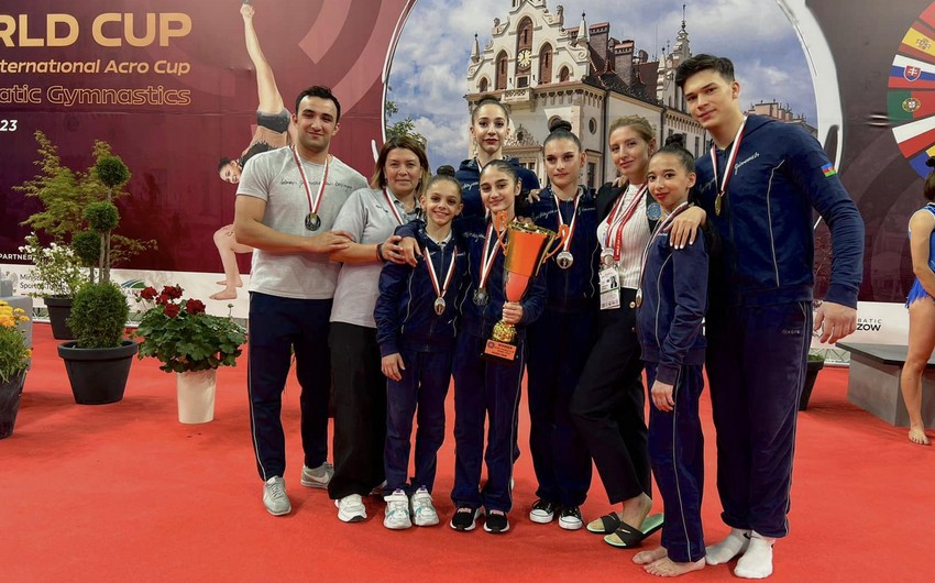 Азербайджанские гимнасты завоевали золотые медали на Кубке мира в Польше
