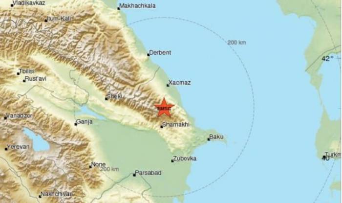 На Каспии произошло землетрясение магнитудой 5,7